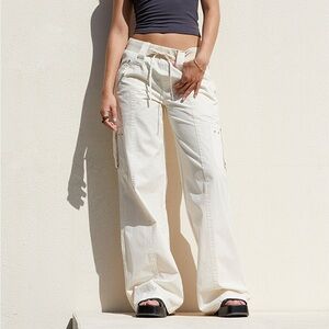 PacSun Bone Low Rise Baggy Flare Pants